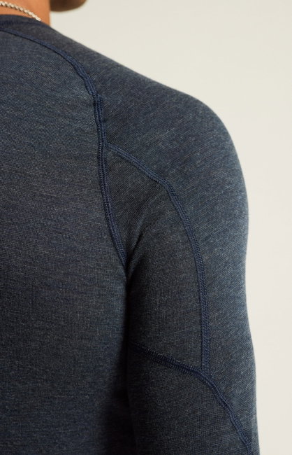 Set corp Craft CORE Wool Merino bărbaţi - albastru melange | lână merinos