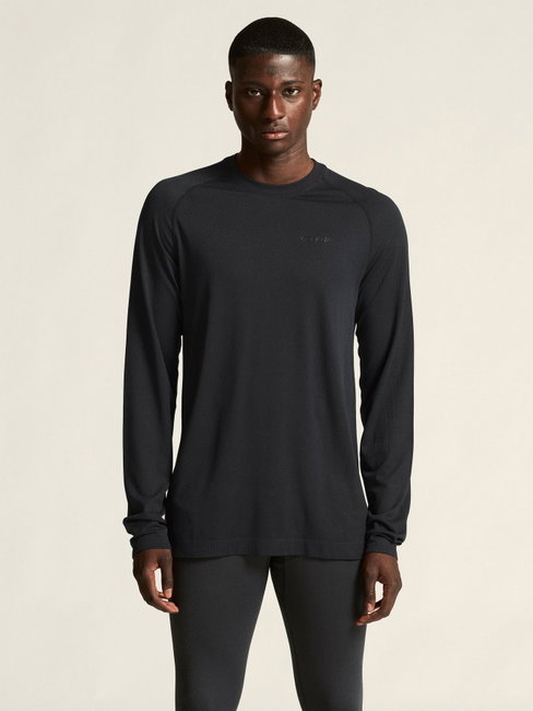 Bluză de corp Craft Active Comfort LS 2 bărbaţi - neagră | seamless