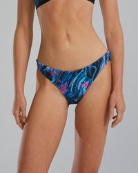 Slip bikini înot femei TYR Marmaris - albastru/roz | rezistent clor