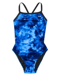 Costum înot întreg TYR Diamondfit - albastru | rezistent clor, mărime 24