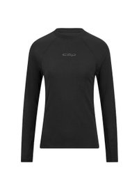 Bluză termică merinos femei CEP Core Run Merino Base Layer - negru | mânecă lungă