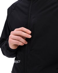 Geacă alergare CEP Core Run Thermal Hybrid Jacket bărbați - negru | PrimaLoft® Gold