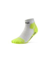 Șosete compresie hiking CEP Hiking Light Cushion Low Cut W - gri/lime acid