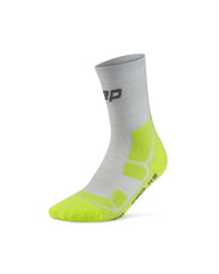 Șosete compresie hiking CEP Hiking Mid Cushion W - gri/lime acid