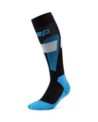 Șosete compresie schi CEP Ski Merino 3.0 - negru/albastru | compresie schi