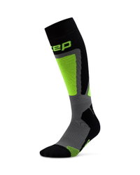 Șosete compresie schi CEP Ski Thermo 4.0 - negru/lime | compresie schi