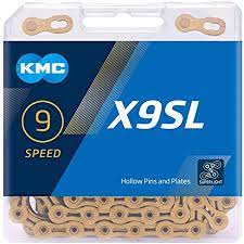 Lanț Kmc X9Sl auriu 1/2x11/128 116L