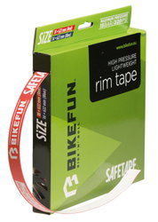 Bandă-fond jantă Bikefun Safetape autoaderentă 20mmx45m roșu Jna45M18
