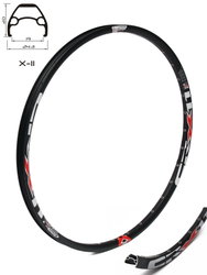 Janta CROSSER X11 28/29 32H - Black | capsata