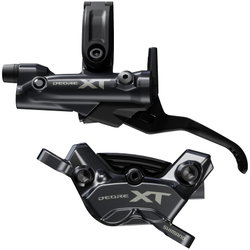 Frana Disc Hidraulica SHIMANO Deore XT BL-M8200 (L) + BR-M8220 (F) | Placute Metalice w/Fin