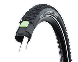 Cauciuc SCHWALBE Smart Sam Plus Perf DD - 26x2.25 (57-559) HS624 B/B-SK+RT, GreenGuard Addix 67EPI 35B - Sarma