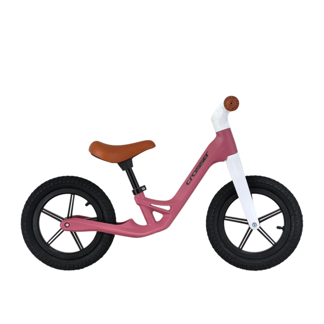Bicicleta Copii CROSSER Balance - Pink/White | 2-5 ani