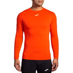 Brooks High Point Long Sleeve – Bluză de alergare trail cu mânecă lungă, lână merinos - Roșu