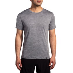 Brooks Luxe Short Sleeve – Tricou de alergare foarte moale - Gri