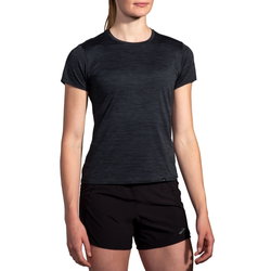 Brooks Luxe Short Sleeve W – Tricou de alergare foarte moale - Negru