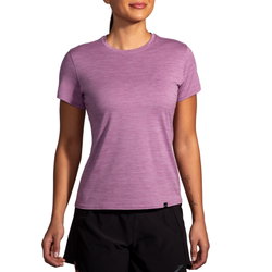 Brooks Luxe Short Sleeve W – Tricou de alergare foarte moale - Mov