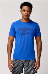 Brooks Distance Short Sleeve 3.0 – Tricou de alergare pentru zi de zi - Albastru