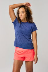 Brooks Luxe Short Sleeve W – Tricou de alergare foarte moale - Albastru