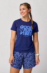 Brooks Distance Short Sleeve 3.0 W – Tricou de alergare pentru zi de zi - Mov