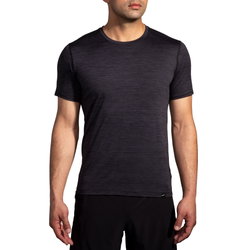 Brooks Luxe Short Sleeve – Tricou de alergare foarte moale - Negru