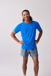 Brooks Luxe Short Sleeve – Tricou de alergare foarte moale - Albastru (411)
