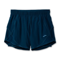 Brooks Chaser 5" 2-in-1 Short W – Pantaloni scurți de alergare 2 în 1, 5" - Albastru