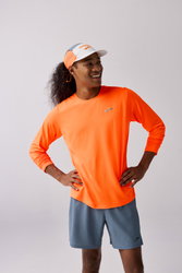 Brooks Atmosphere Long Sleeve 3.0 – Bluză de alergare ușoară cu protecție UV - Portocaliu