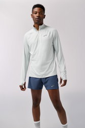 Brooks Dash 1/4 Zip 3.0 – Bluză de alergare cu fermoar scurt - Gri