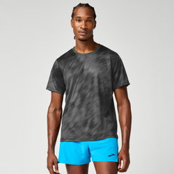 Brooks Dash Short Sleeve Printed – Tricou de alergare cu imprimeu - Negru