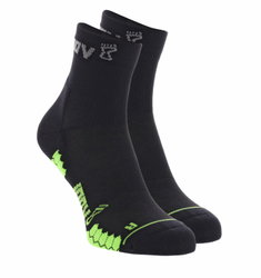 INOV8 TrailFly Sock Mid – Șosete de alergare trail, 2 perechi - Negru