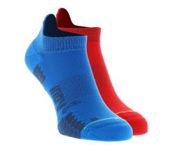 INOV8 TrailFly Sock Low – Șosete de alergare trail scurte, 2 perechi - Albastru
