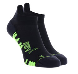 INOV8 TrailFly Ultra Sock Low – Șosete de alergare trail cu merinos, 2 perechi - Negru