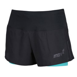 INOV8 TrailFly Ultra 3" 2in1 Short W – Pantaloni scurți de alergare trail 2 în 1, 3" - Negru