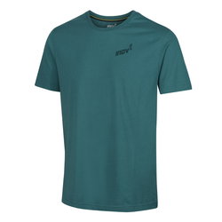 INOV8 Graphic Tee SS Footprints – Tricou din bumbac organic cu imprimeu - Verde