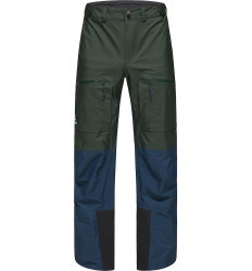 Haglöfs Vassi Touring GTX Pant – Pantaloni GORE-TEX pentru tură de schi - Verde/albastru