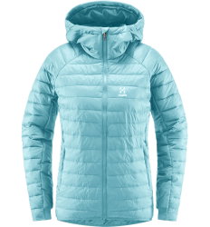Haglöfs Spire Mimic Hood W – Geacă izolată Mimic cu glugă - Albastru deschis Frost Blue