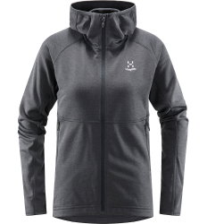 Haglöfs Skuta Hood W – Hanorac outdoor mediu - Gri închis Magnetite