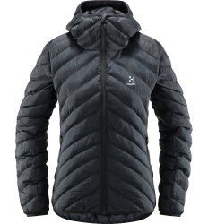 Haglöfs Särna Mimic Hood W – Geacă izolată Mimic cu glugă - Negru True Black