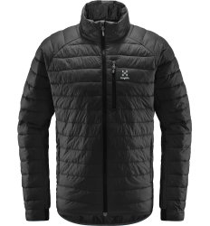 Haglöfs Spire Mimic Jacket – Geacă izolată Mimic cu glugă - Negru True Black Solid