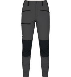 Haglöfs Mid Slim Pant W – Pantaloni softshell outdoor - Gri/negru Magnetite/True Black