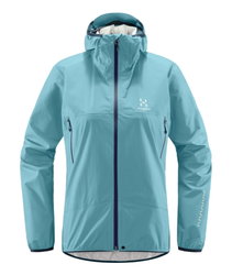 Haglöfs L.I.M Proof Jacket W – Geacă impermeabilă ultraușoară - Albastru deschis Frost Blue