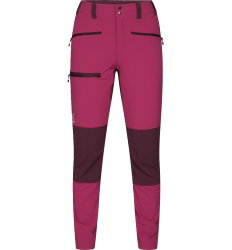 Haglöfs Mid Slim Pant W – Pantaloni softshell outdoor - Roz/roșu închis