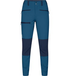 Haglöfs Mid Slim Pant W – Pantaloni softshell outdoor - Albastru/albastru închis Dark Ocean/Tarn Blue