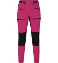 Haglöfs Rugged Slim Pant W – Pantaloni softshell outdoor - Roz/negru