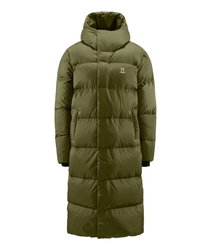 Haglöfs Long Down Parka W – Parka lungă din puf - Verde Olive Green