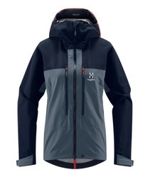 Haglöfs Roc Sight Softshell Jacket W – Geacă softshell tehnică - Albastru Steel Blue/Tarn Blue