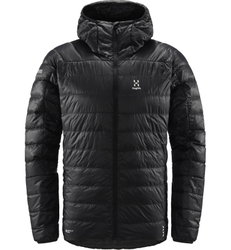 Haglöfs L.I.M Down Hood – Geacă din puf ultraușoară cu glugă - Negru True Black