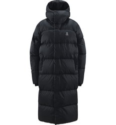 Haglöfs Long Down Parka W – Parka lungă din puf - Negru True Black
