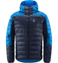 Haglöfs L.I.M Down Hood – Geacă din puf ultraușoară cu glugă - Albastru Tarn Blue/Nordic Blue