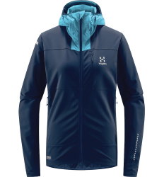 Haglöfs L.I.M Hybrid Softshell Jacket W – Geacă softshell hibridă pentru tură de schi - Albastru Tarn Blue/Frost Blue